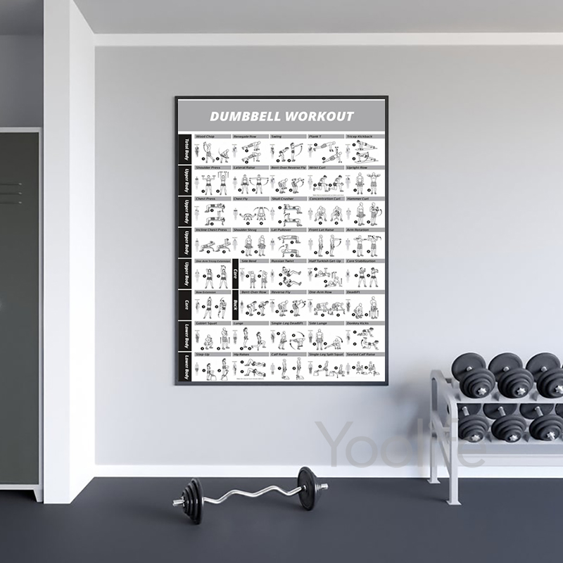 Workout Exercise Chart Posters - đánh giá và giá Sports Equipment Poster