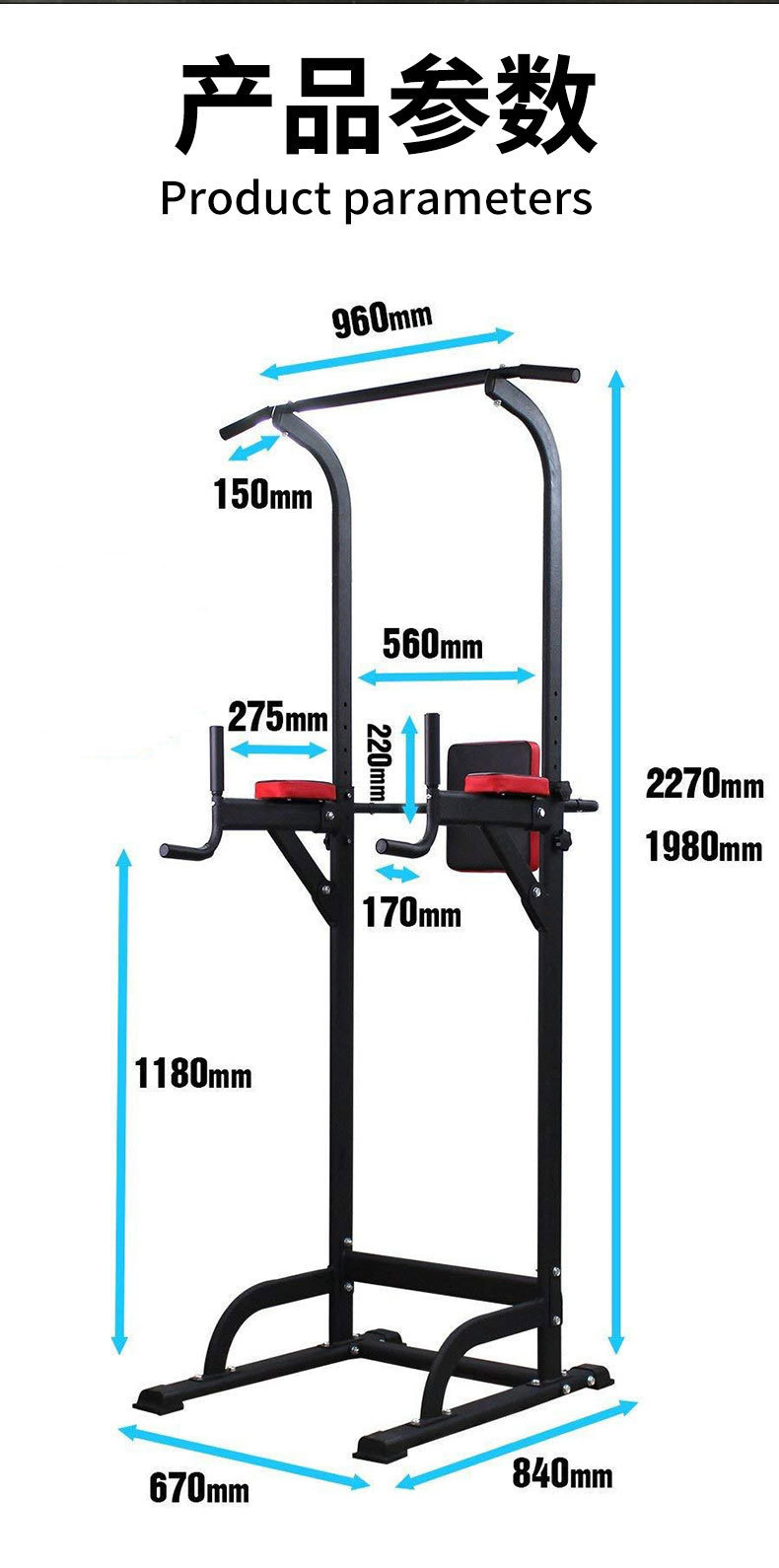 Adjustable Pull Up Station Hom - đánh giá và giá Gym Ball