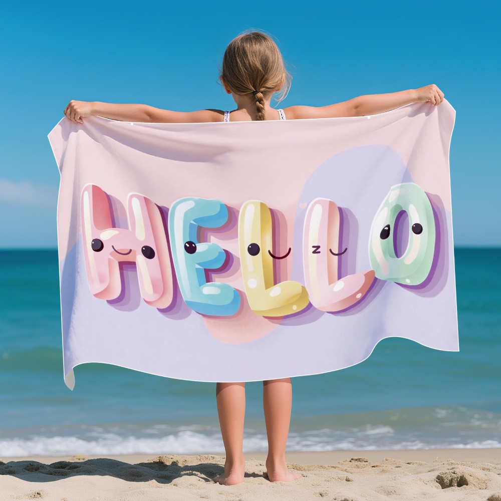 Cartoon Pattern Beach Towel Ki - đánh giá và giá Yoga Mat