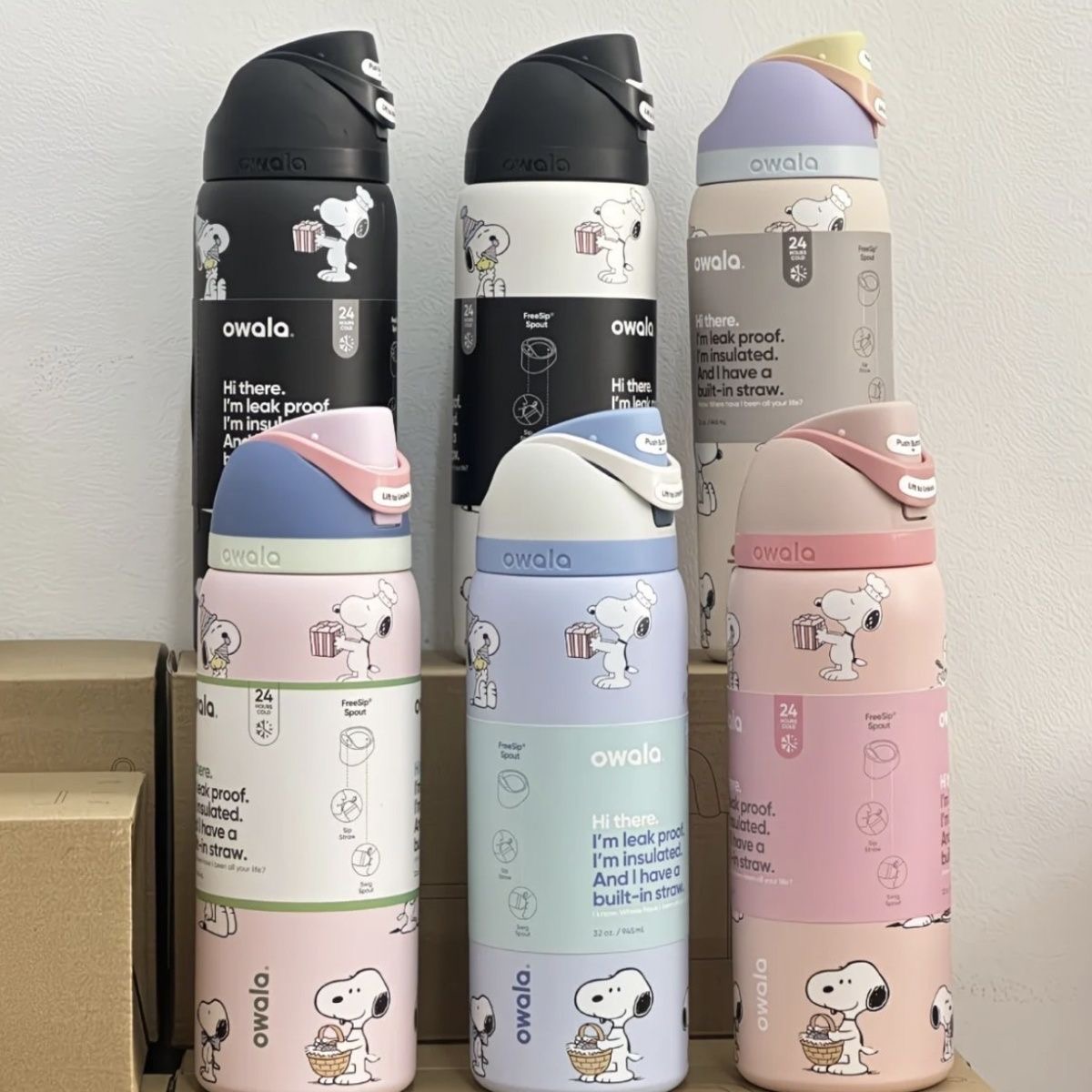 710ml Snoopy Style Insulated C - đánh giá và giá Sports Water Bottle Insulated