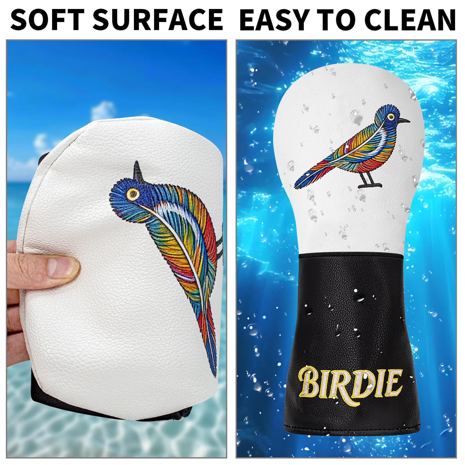 Colorful Bird Embroidery Golf  - đánh giá và giá Resistance Band
