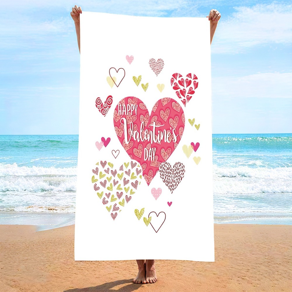 Heart Symbol Bath Towel 27x55i - đánh giá và giá Yoga Mat