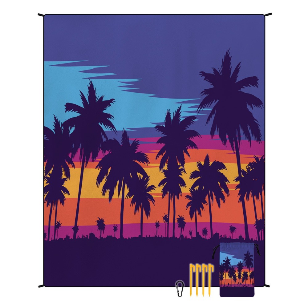 Palm Tree Beach Towel 71x86.6i - đánh giá và giá Yoga Mat
